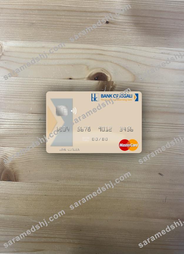Rwanda Bank of Kigali mastercard photolook front